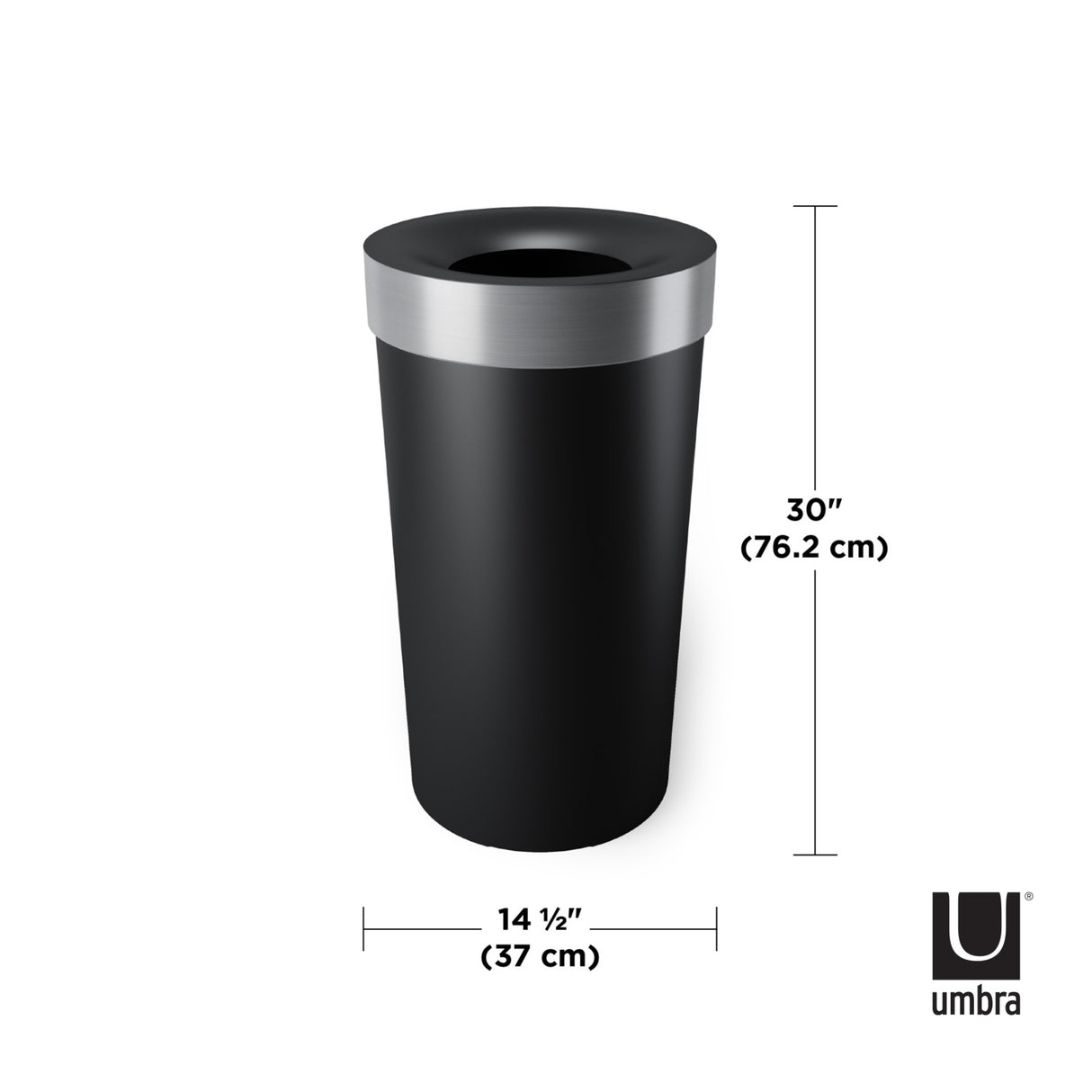 Kitchen Trash Cans | color: Black-Nickel