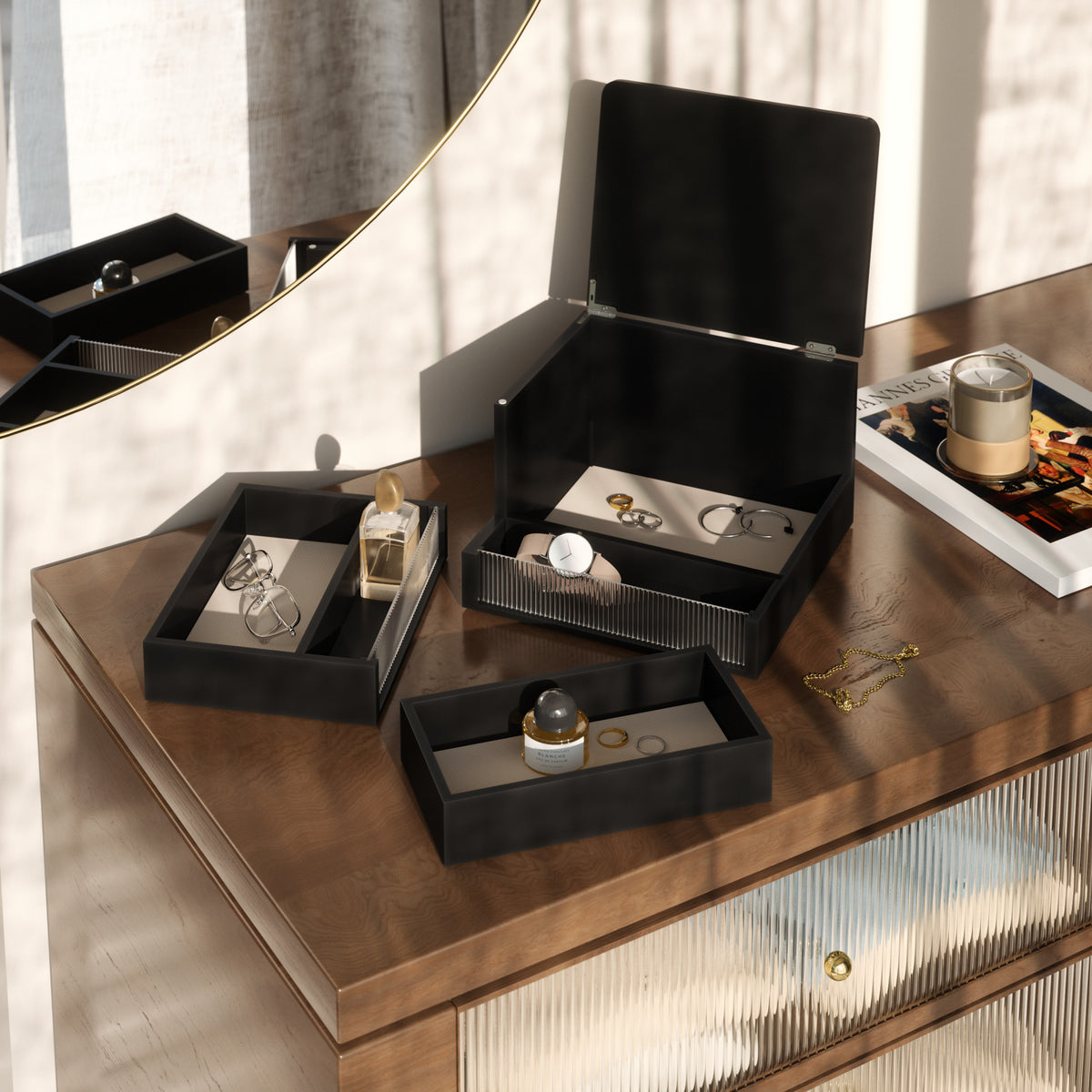 Jewelry Boxes | color: Black | Hover