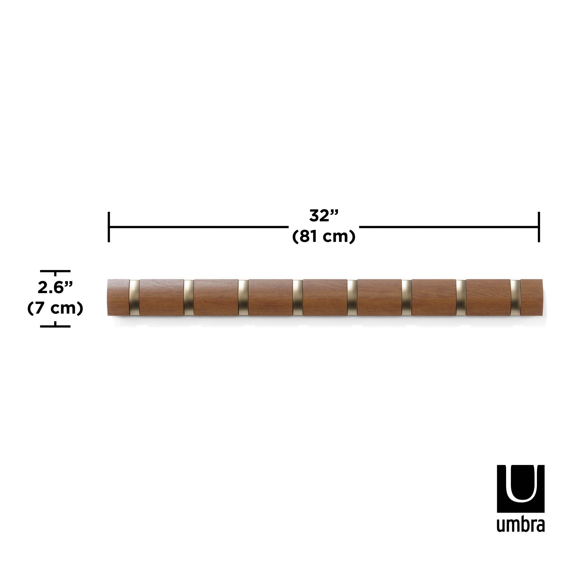 Flip 8 Wall Mounted Coat Rack | Umbra Canada