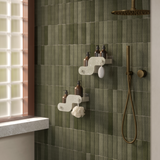 Bacs de douche adhésifs Nami en matériaux marins, lot de 2