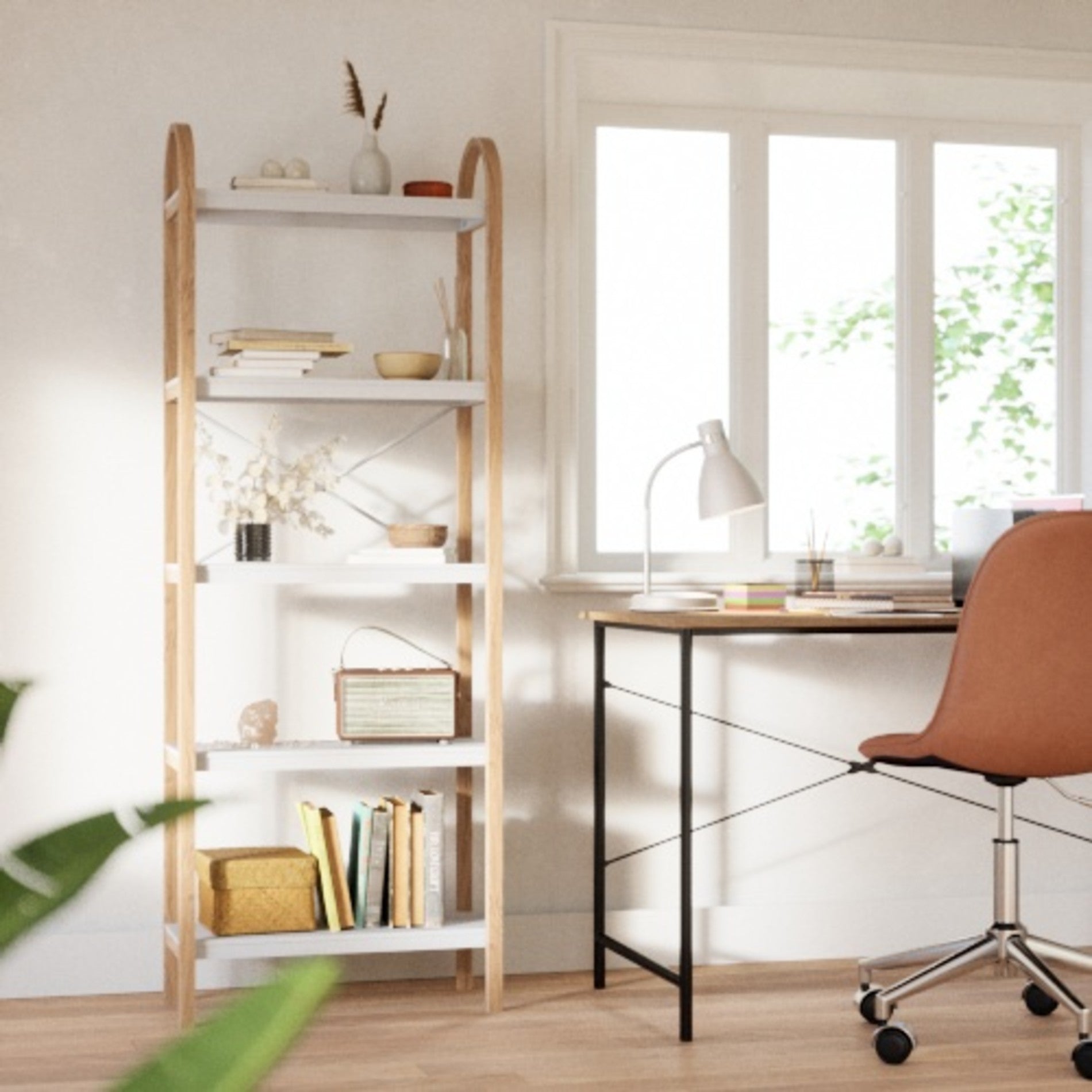 Bellwood Five Tier Shelf - Modern Freestanding Shelf Unit | Umbra