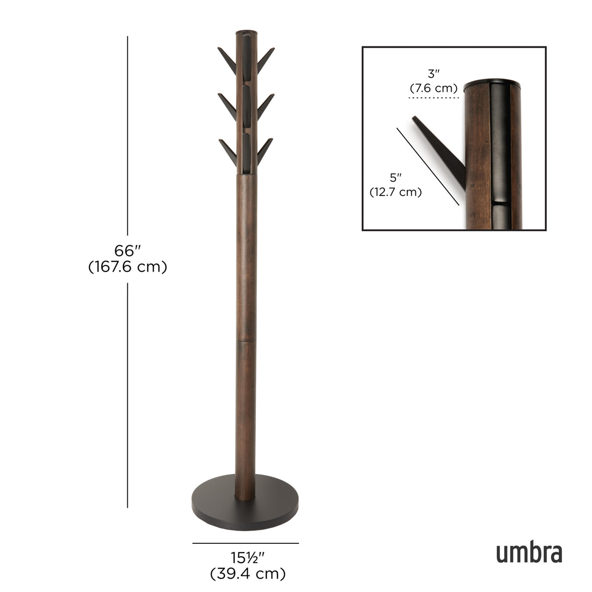 Coat Racks & Valets | color: Black-Walnut