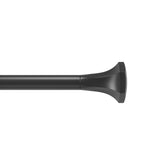 Single Curtain Rods | color: Eco-Friendly Matte-Black | size: 72-144" (183-365 cm) | diameter: 1" (2.5 cm)