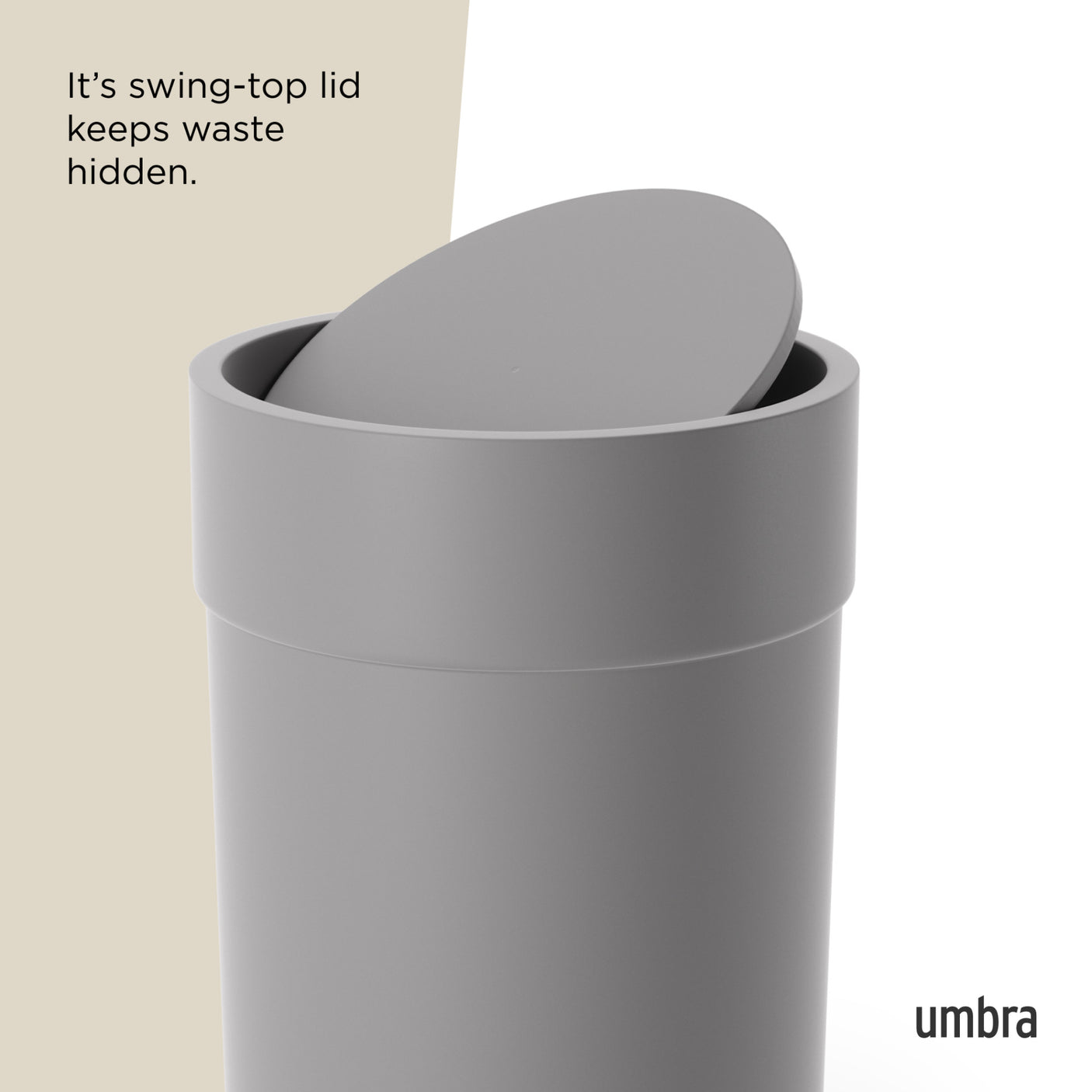 Bathroom Trash Cans | color: Grey