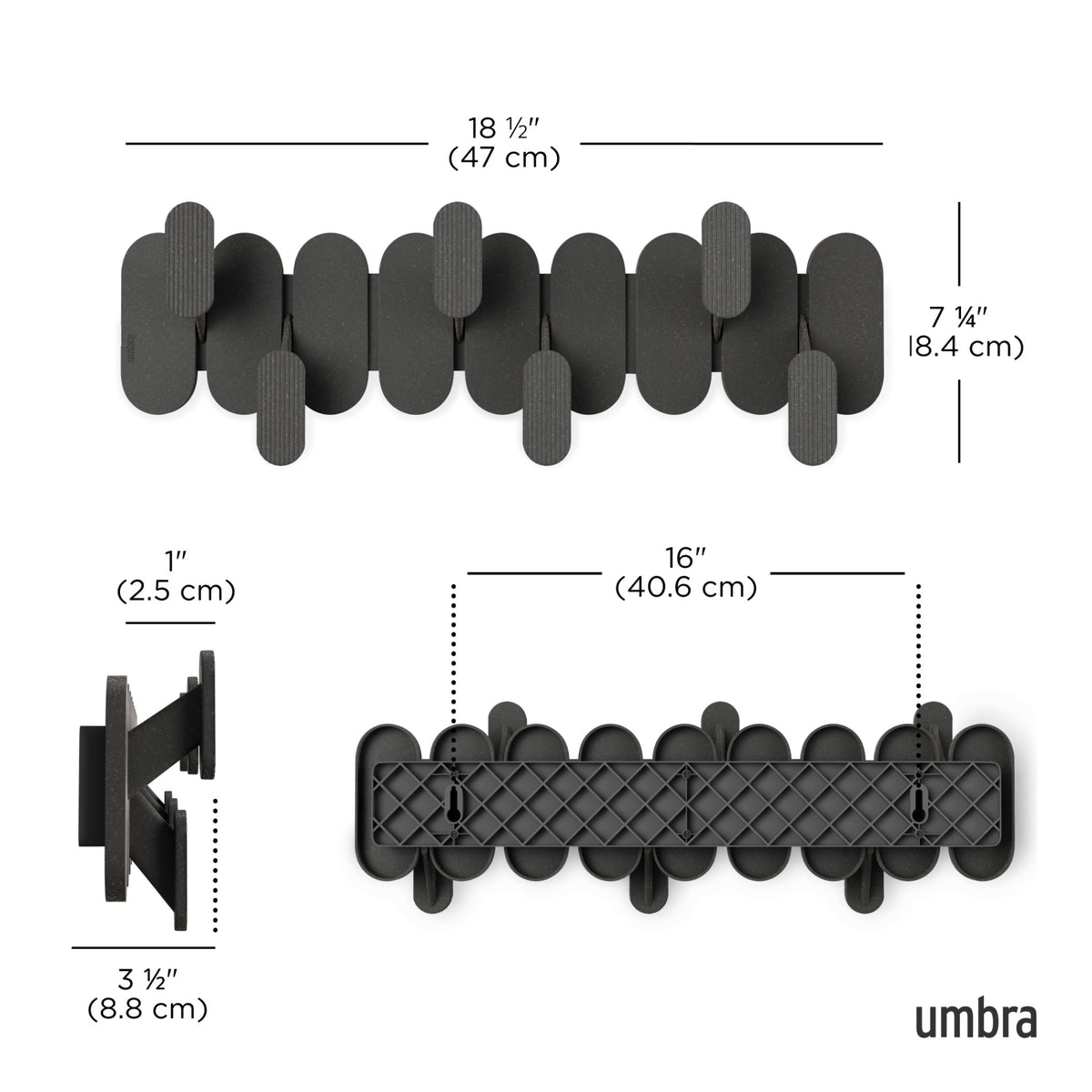 Wall Hooks | color: Black
