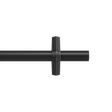 | color: Matte Black | size: 42-120" (107-305 cm) | diameter: 1" (2.5 cm)