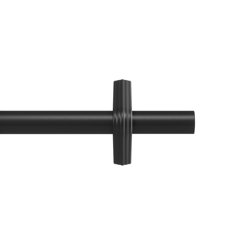 | color: Matte Black | size: 42-120" (107-305 cm) | diameter: 1" (2.5 cm)