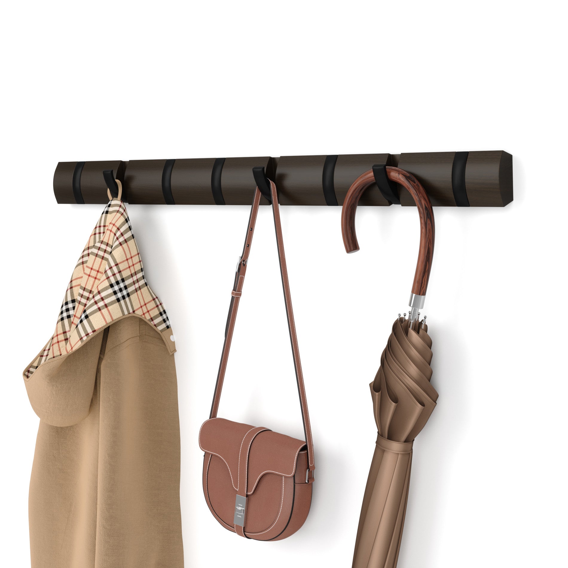 Flip 8 Wall Mounted Coat Rack | Umbra Canada