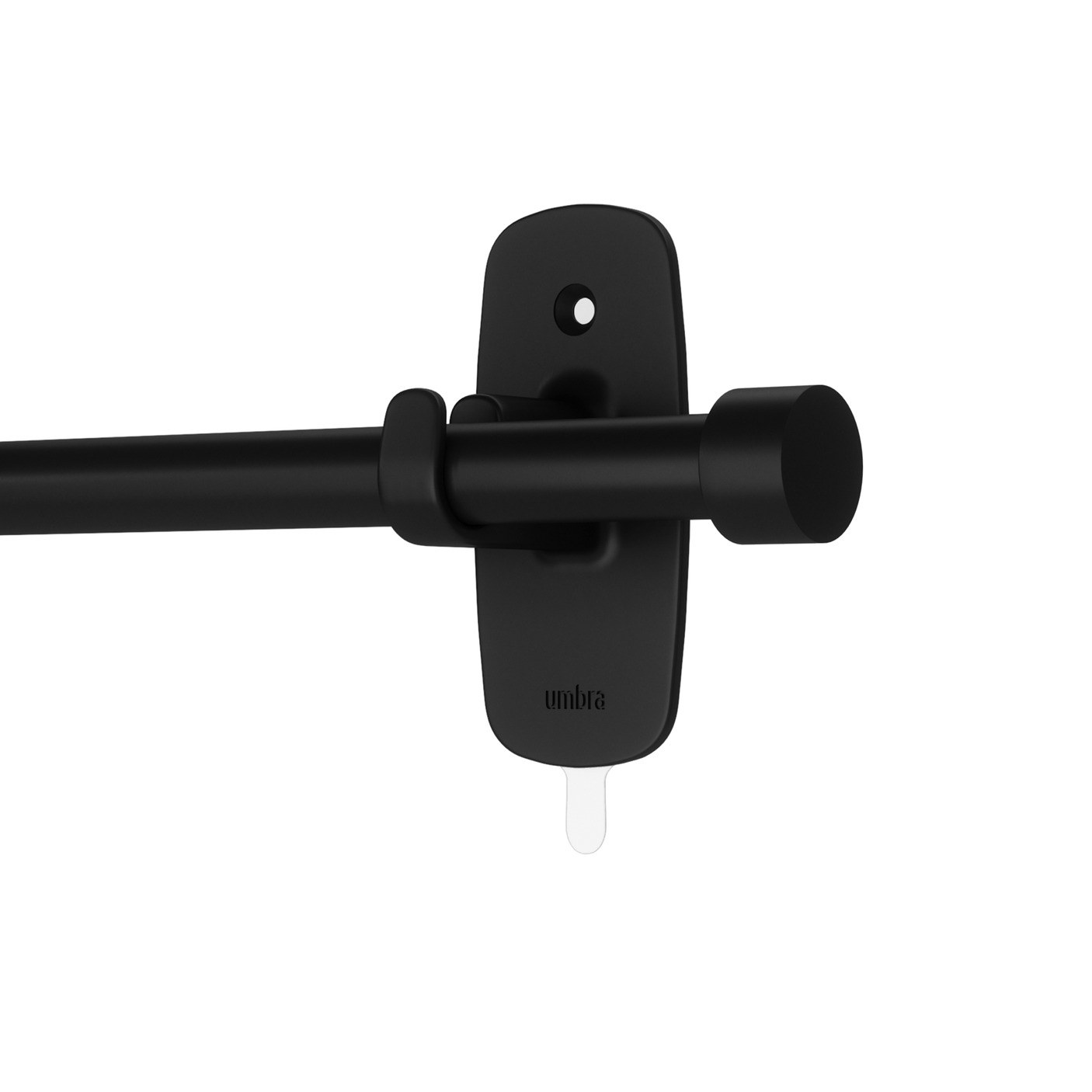 Single Curtain Rods | color: Matte-Black | size: 28-48" (72-122cm approx) | diameter: 5/8" (1.6cm approx)