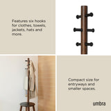 Coat Racks & Valets | color: Black-Walnut