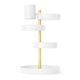 Cosmetic Organizers | color: White-Brass