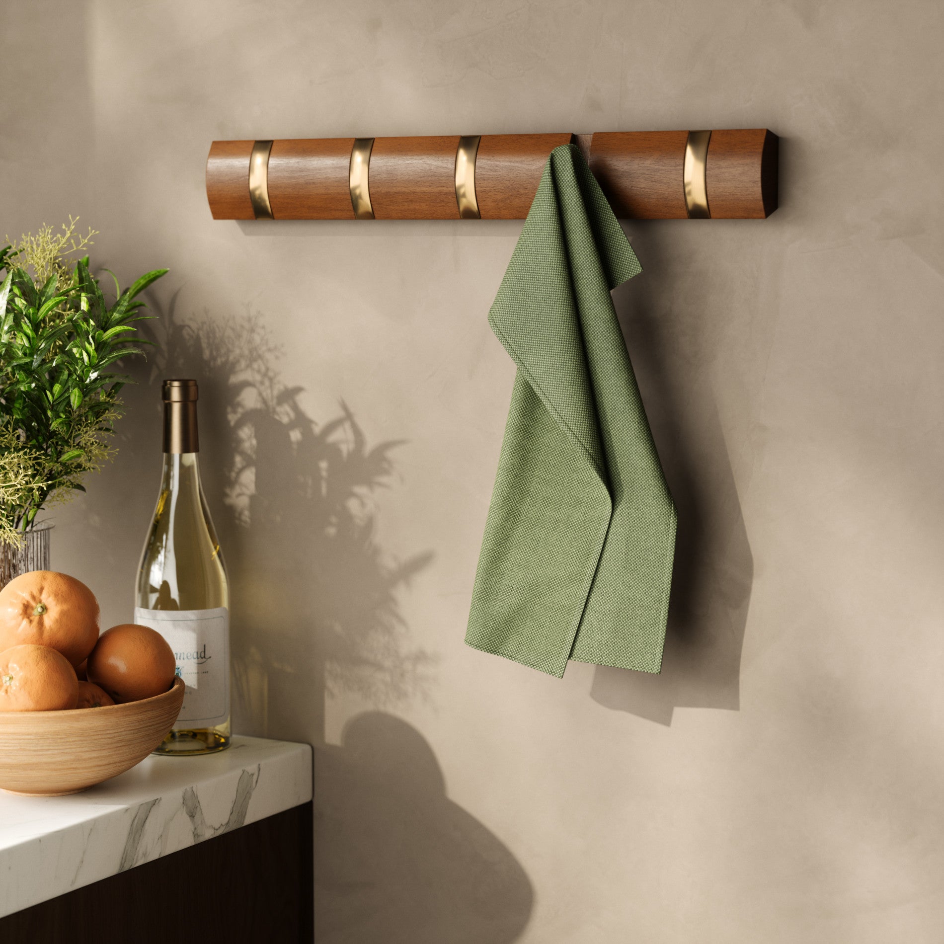 Flip 5 Wall Mounted Hook - Coat Rack & Wall Hooks | Umbra Canada