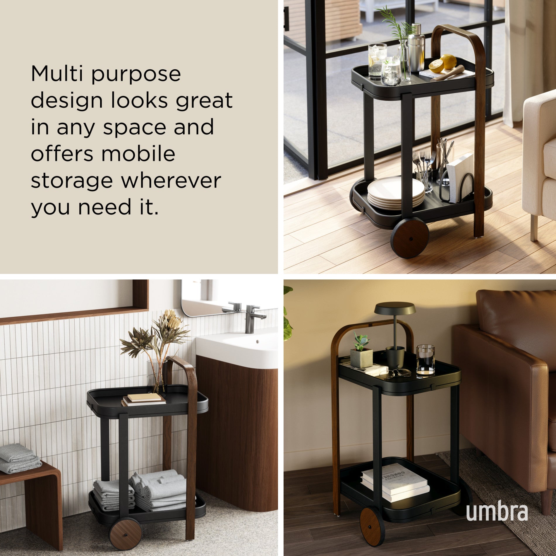 BAGLE　テーブル　WAL

  NAは売り切れとなっております。 Bellwood Bar & Storage Cart - Modern Bar Cart | Umbra Canada