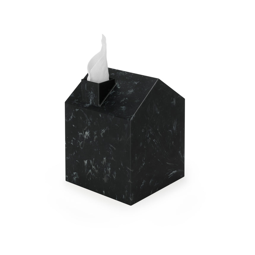 Tissue Box Cover & Trays | color: Ocean Black