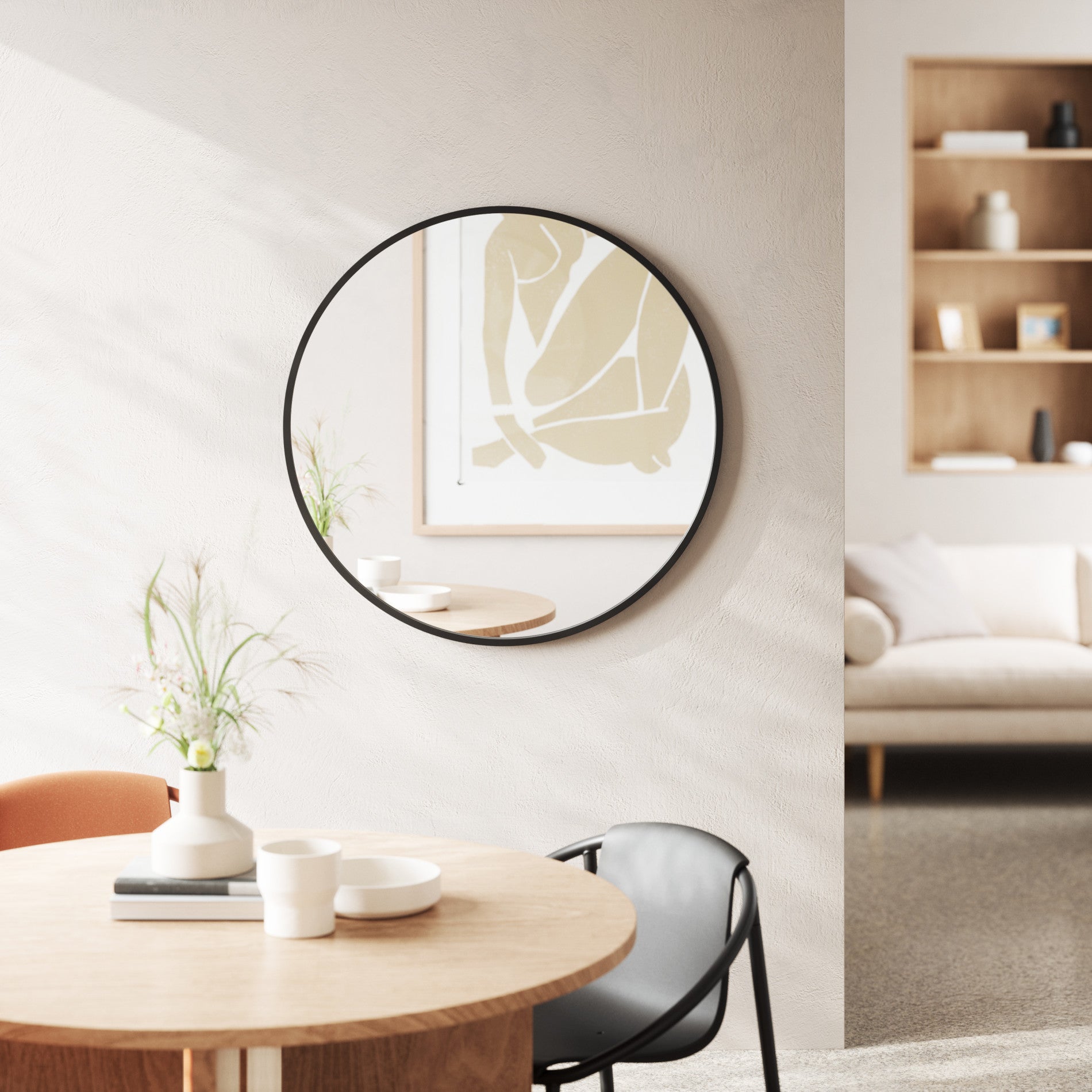 Hub Wall Mirror - Large Round & Modern Circular | Umbra Canada