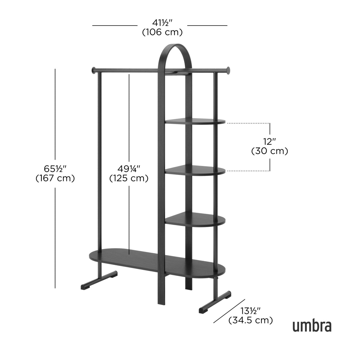 Garment Racks | color: Midnight Black