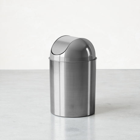 Bathroom Trash Cans | color: Nickel-Silver