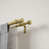 Double Curtain Rods | color: Brass | size: 36-66" (91-168 cm) | diameter: 1" (2.5 cm) | Hover