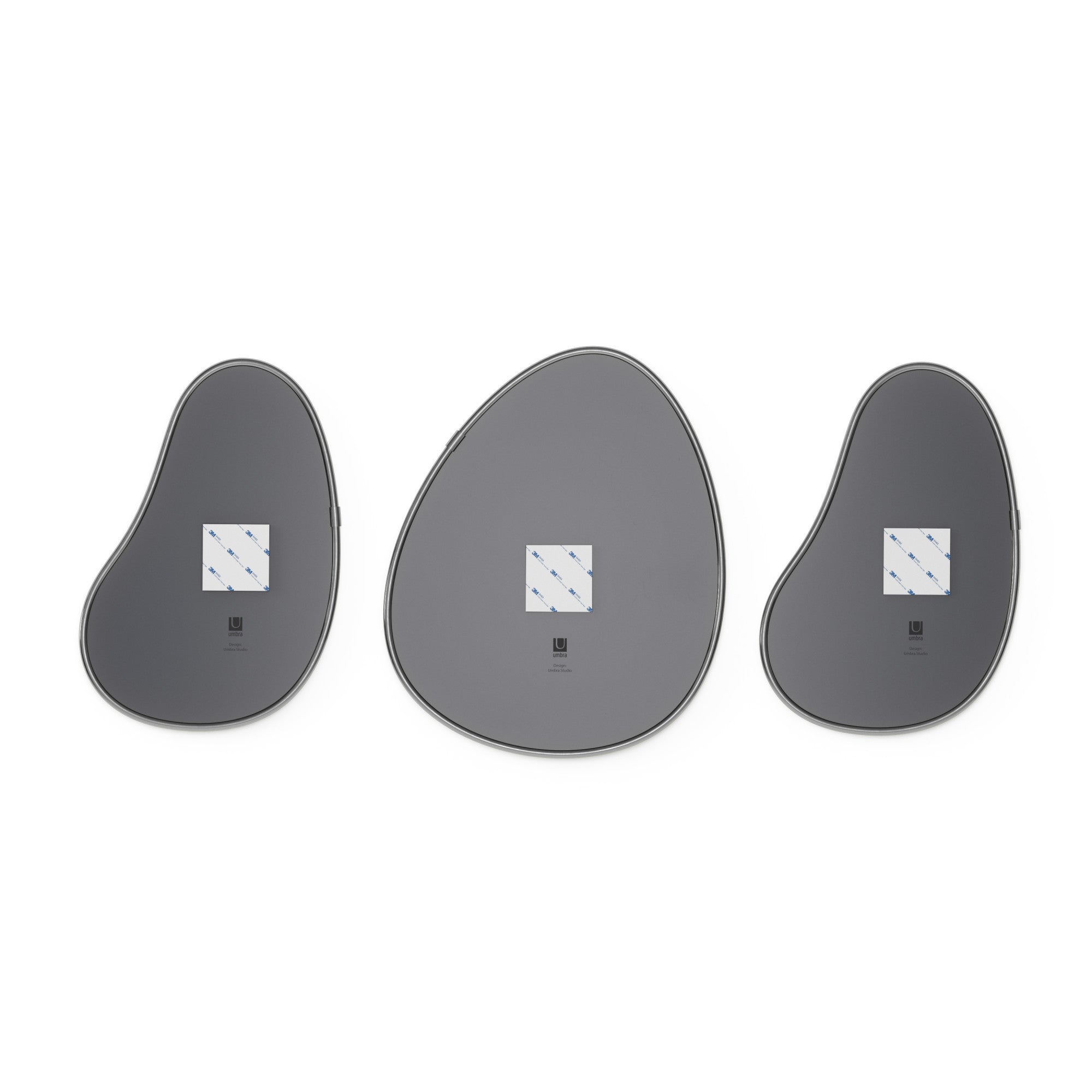 Hubba Pebble Wall Mirrors, Set of 3