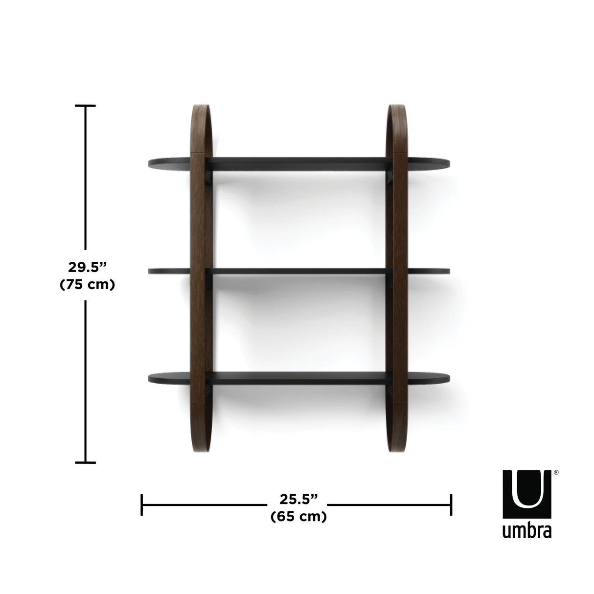 Shelves & Magazine Racks | color: Black-Walnut