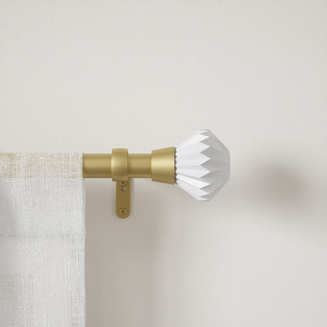 Single Curtain Rods | color: Eco-Friendly Gold | size: 42-120" (107-305 cm) | diameter: 1" (2.5 cm) | https://vimeo.com/684800631