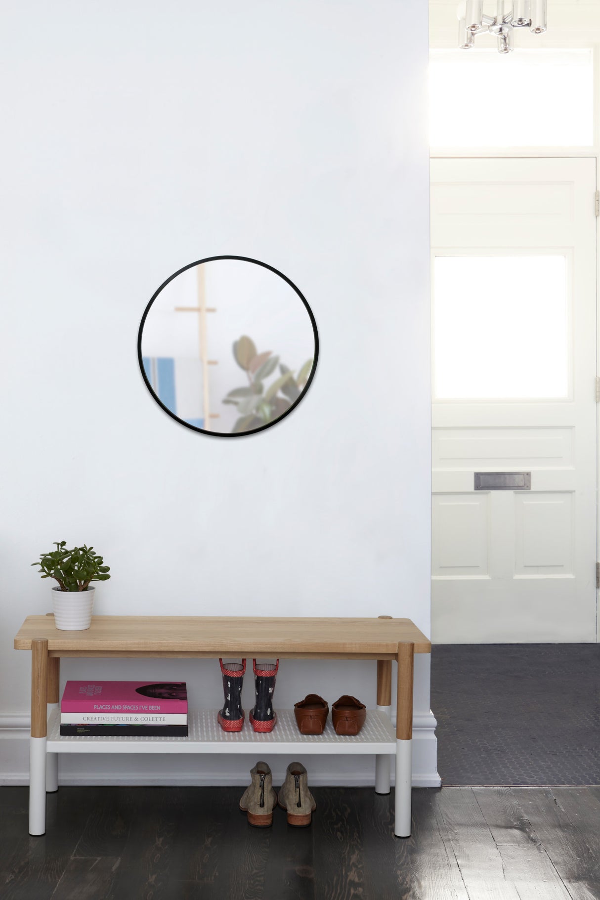 Wall Mirrors | color: Black | size: 24" (61 cm)