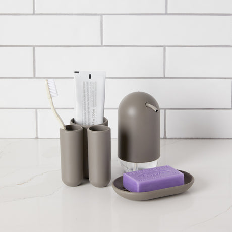 Tumblers & Toothbrush Holders | color: Grey | Hover