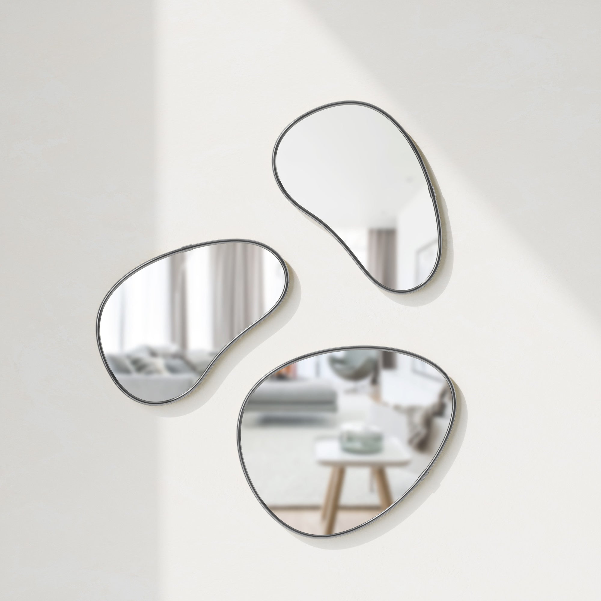 Hubba Pebble Wall Mirrors, Set of 3