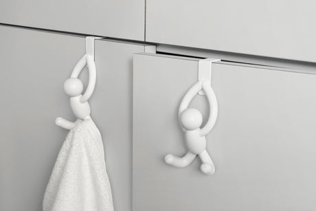 Over The Door Hooks | color: White | Hover
