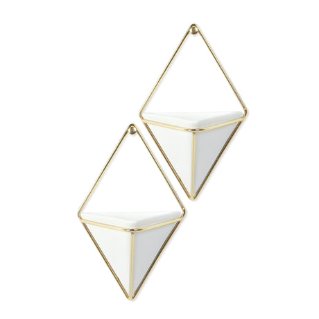 Wall Planters | color: White-Brass