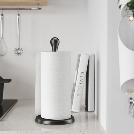 Countertop Paper Towel Holders | color: Metallic-Black | Hover